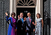 Barack Obama,Michelle,David Cameron
