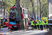 London bus crash