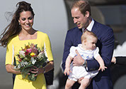 The Duke and Duchess of Cambridge and Prince George arrived in Sydney