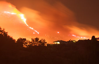 Entrerrios fires near Fuengirola, Spain.