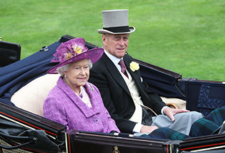 Her majesty the Queen Elizabeth 2 and the Duke of Edinburgh attends Royal Ascot.
